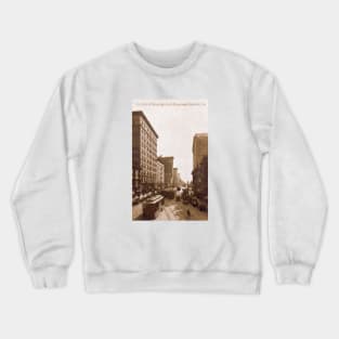 1915 Street Scene Oakland, California Crewneck Sweatshirt